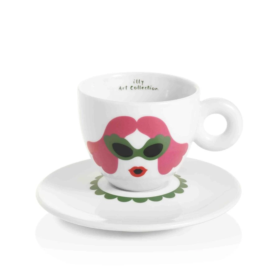 Illy Art Collection Olimpia Zagnoli Cappuccino Cups - Set Of 6 - Image 2