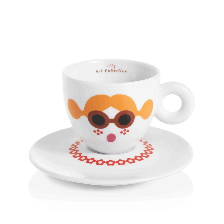 Illy Art Collection Olimpia Zagnoli Cappuccino Cups - Set Of 6 - Image 6