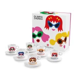 Illy Art Collection Olimpia Zagnoli Cappuccino Cups - Set Of 6