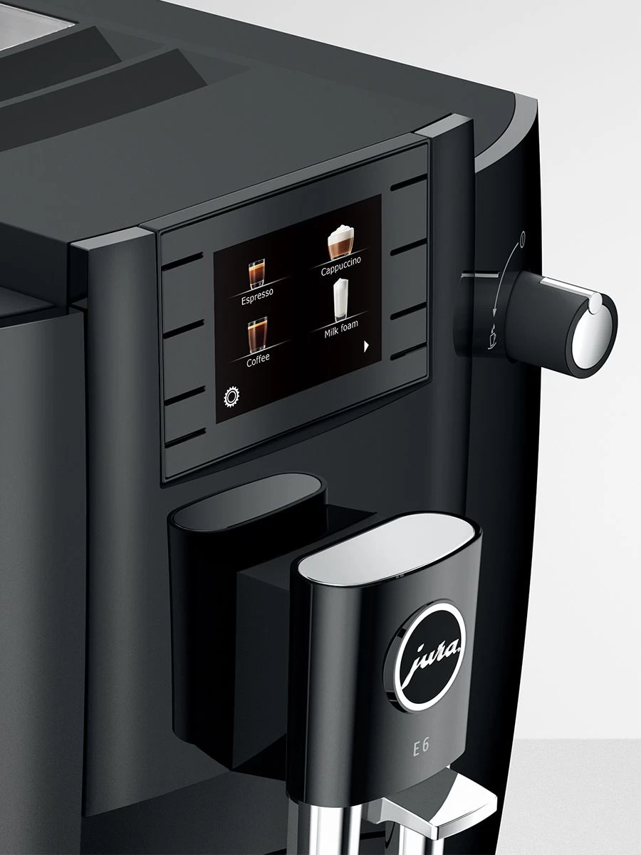 JURA E6 Automatic Espresso Machine In Piano Black (NAA) - Image 8
