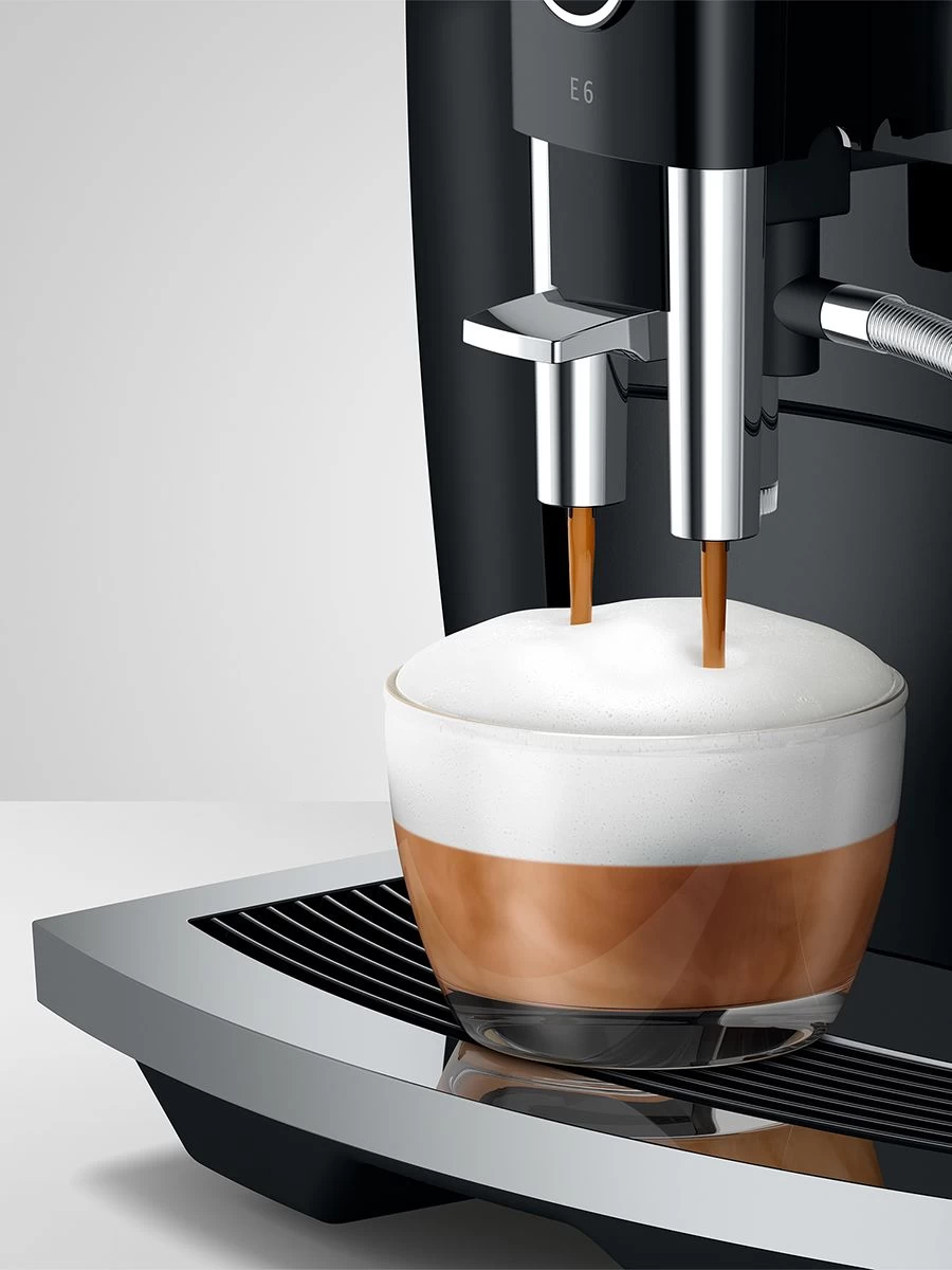 JURA E6 Automatic Espresso Machine In Piano Black (NAA) - Image 4