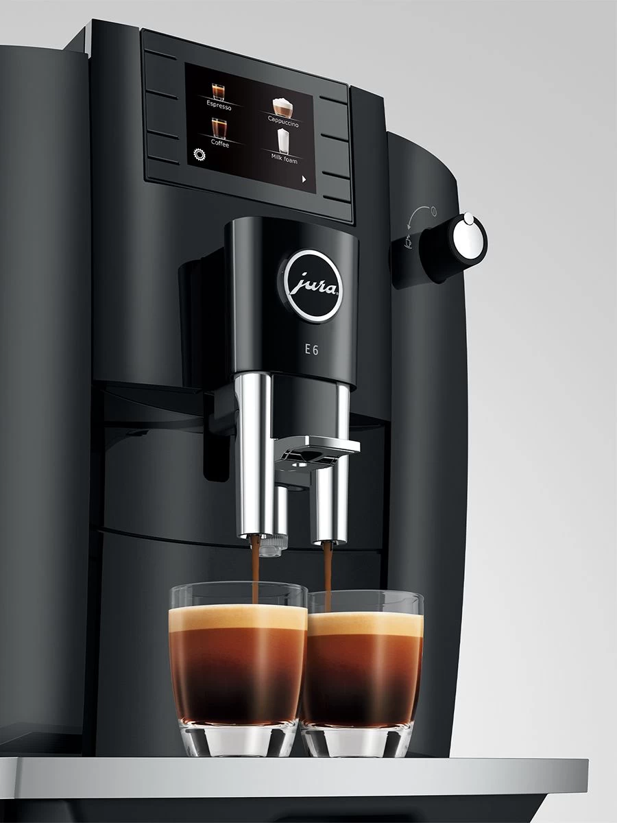 JURA E6 Automatic Espresso Machine In Piano Black (NAA) - Image 5
