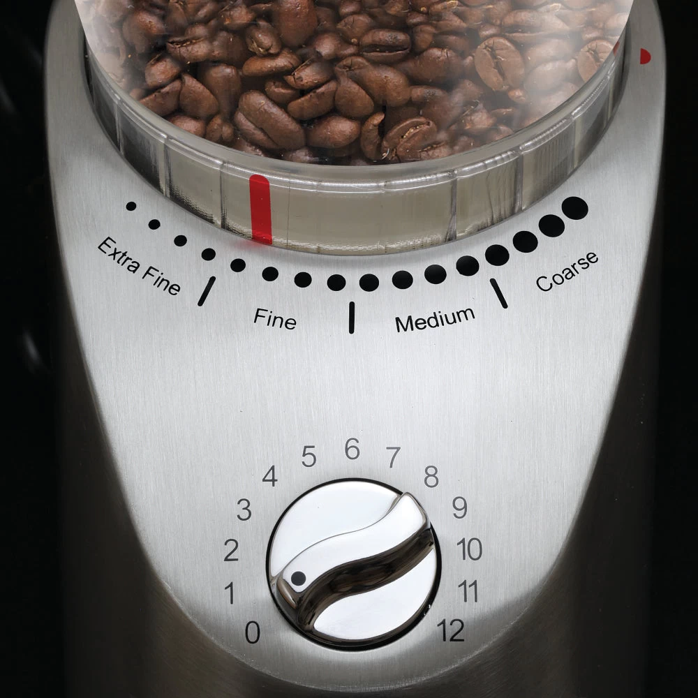 Capresso Infinity Plus Conical Burr Coffee Grinder In Metal - Image 4
