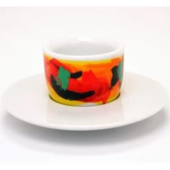 Francis Francis! Mou Cup And Saucer Red/Yellow