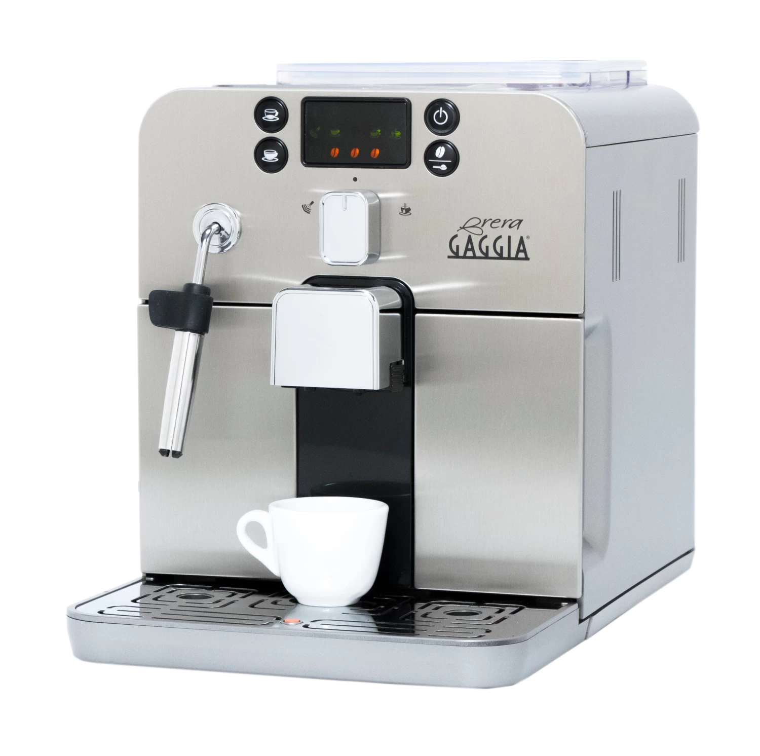 Gaggia Brera Cappuccino Espresso Machine In Silver - Image 2