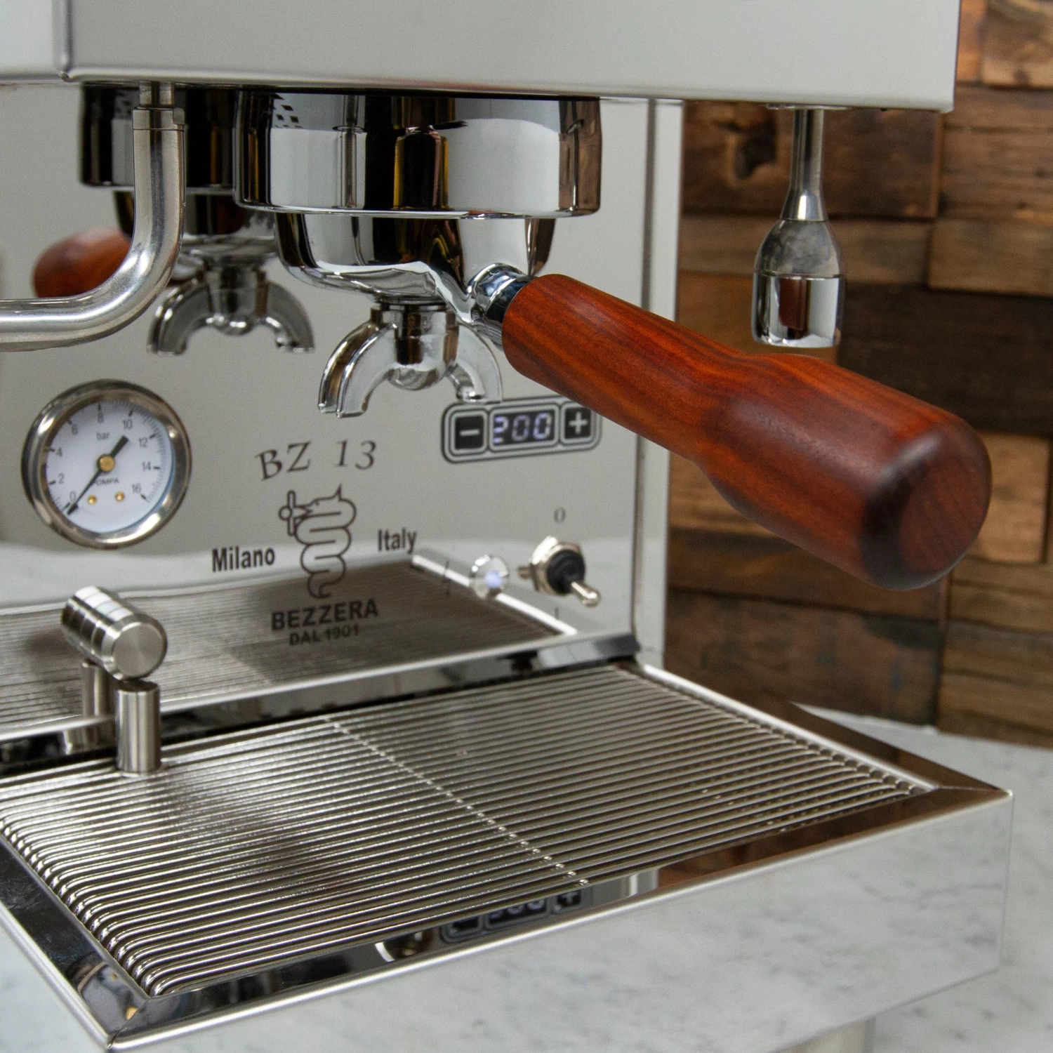 Bezzera BZ13 DE Rosso Espresso Machine - Rosewood - Special Edition - Image 4
