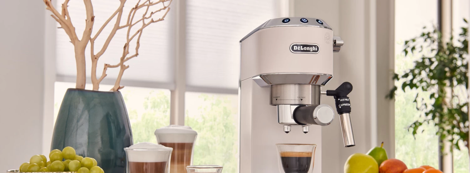 DeLonghi EC685W Dedica Deluxe Espresso Machine - White - Image 11