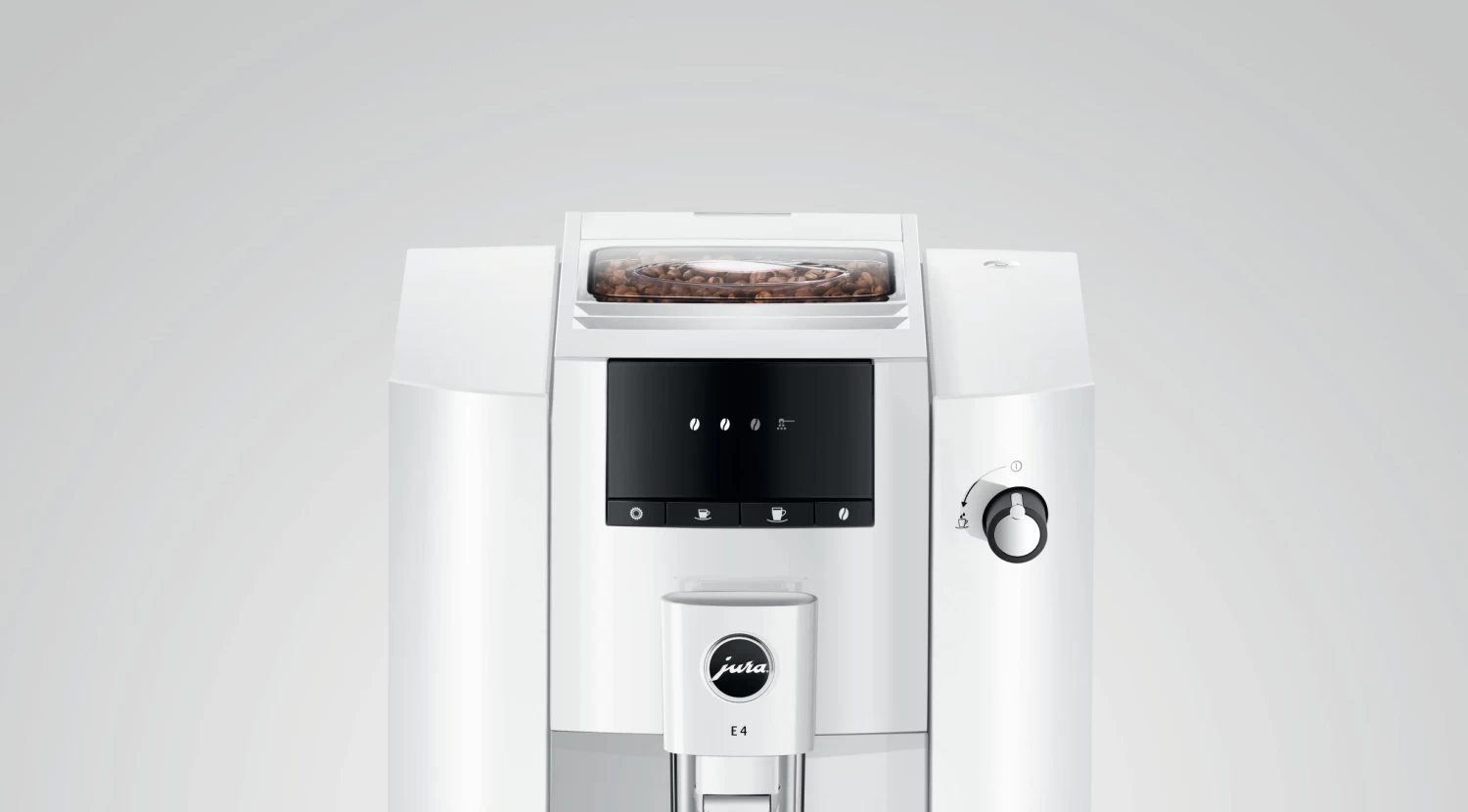 JURA E4 Automatic Espresso Machine In Piano White - Image 4