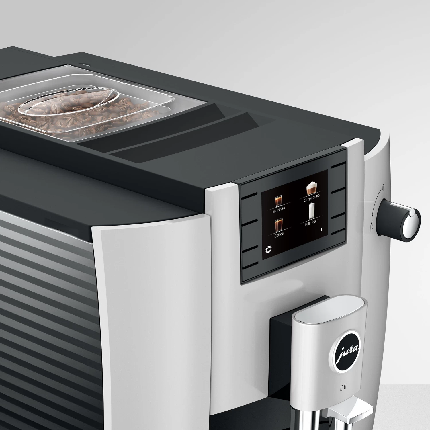 JURA E6 Automatic Espresso Machine In Platinum (NAA) - Image 8