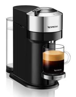 Nespresso Vertuo Next Deluxe Espresso Machine By DeLonghi - Chrome