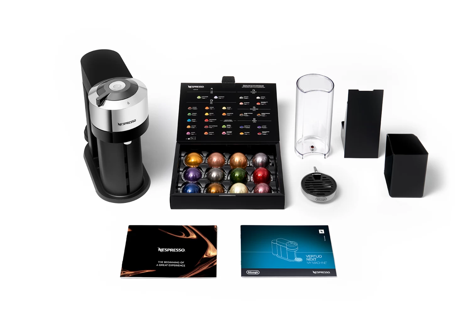 Nespresso Vertuo Next Deluxe Espresso Machine By DeLonghi - Chrome - Image 7