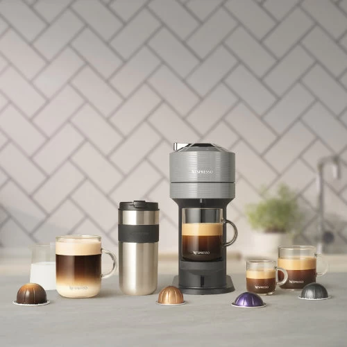 Nespresso Vertuo Next Deluxe Espresso Machine By DeLonghi - Chrome - Image 8