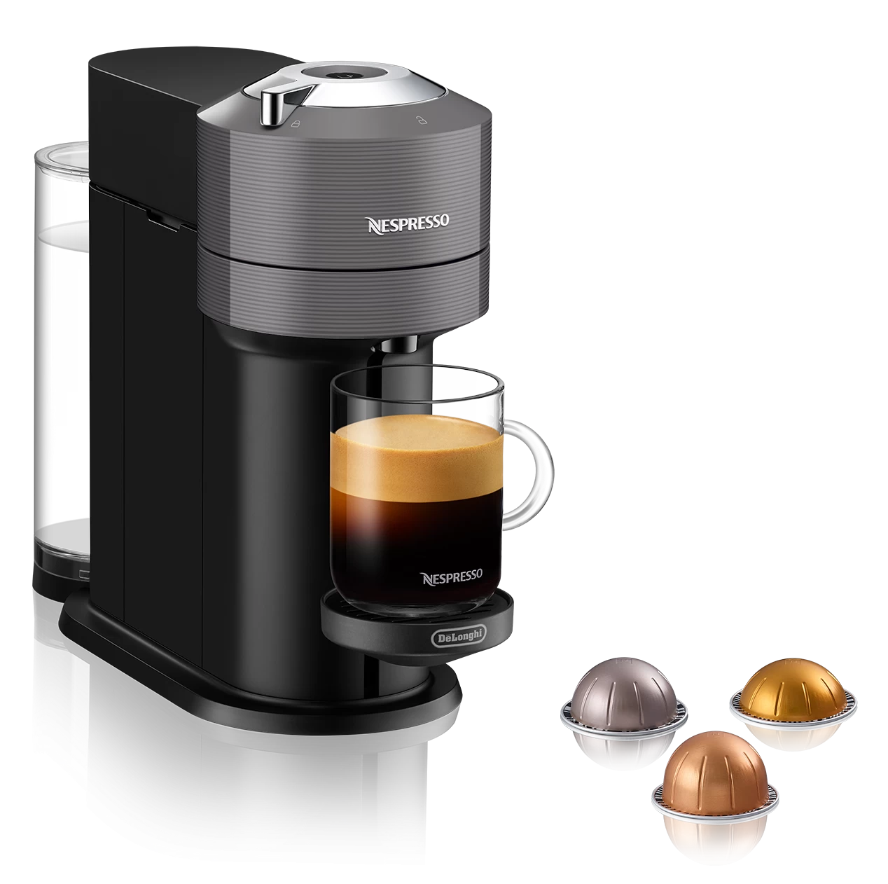 Nespresso Vertuo Next Espresso Machine By DeLonghi - Grey - Image 2