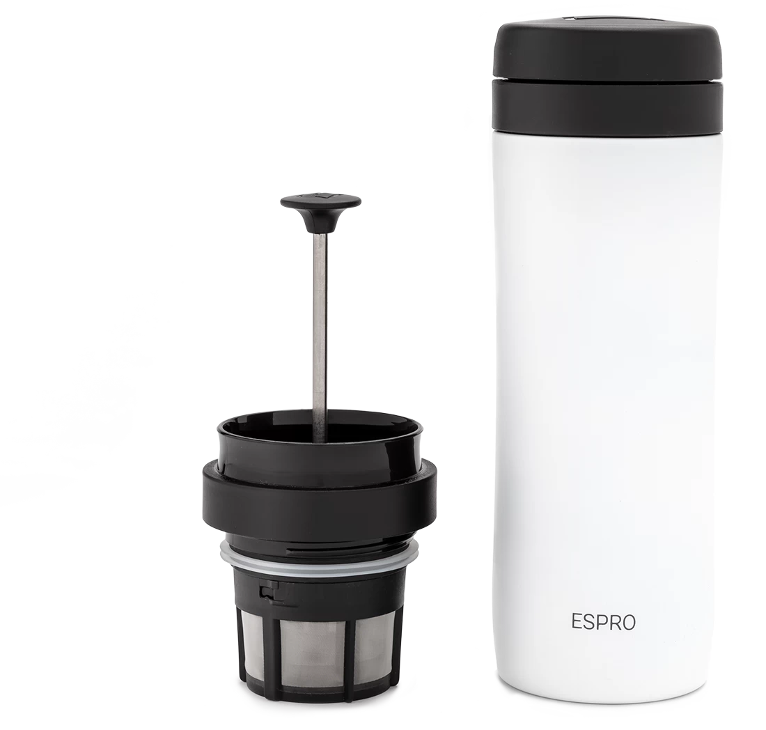 Espro P1 Travel Press For Coffee - White