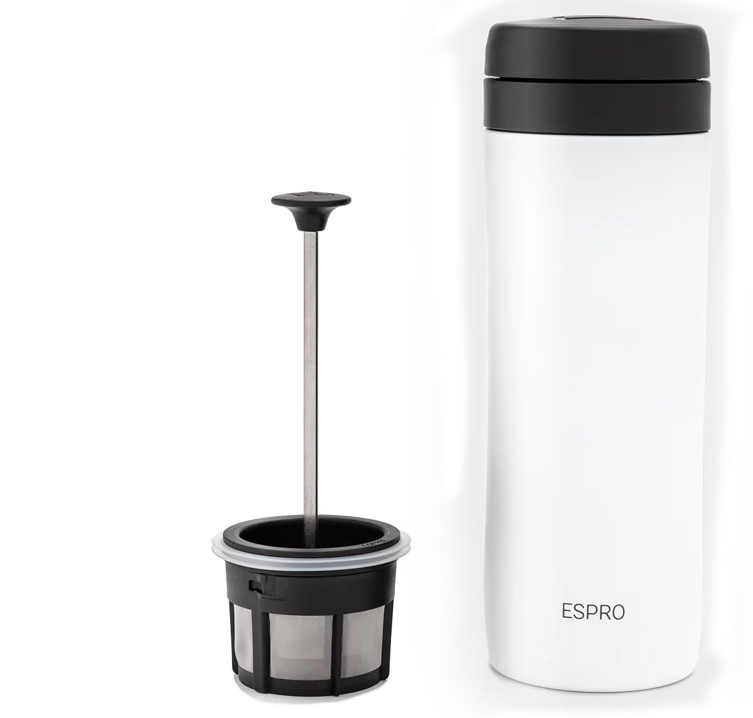 Espro P1 Travel Press For Coffee - White - Image 2