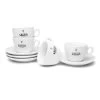 Gaggia Set Of 4 Cappuccino Cups