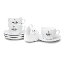 Gaggia Set Of 4 Cappuccino Cups