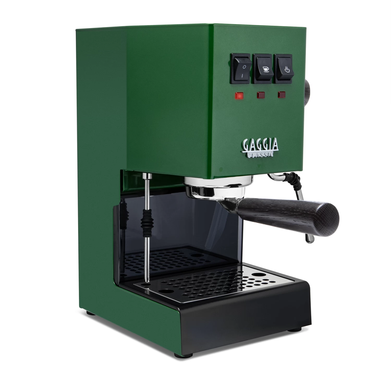 Gaggia Classic Evo Pro Espresso Machine In Jungle Green With Blackened Oak