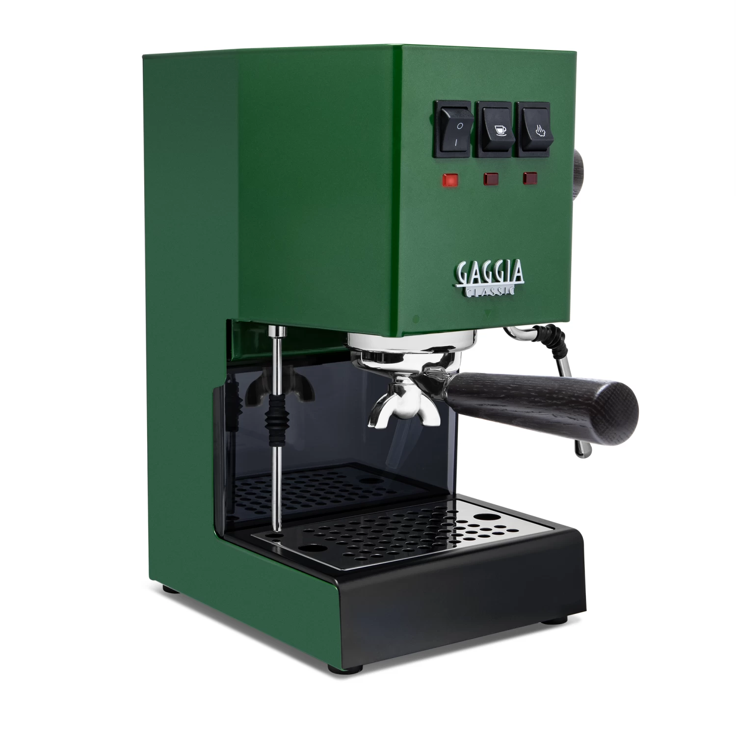 Gaggia Classic Evo Pro Espresso Machine In Jungle Green With Blackened Oak - Image 2