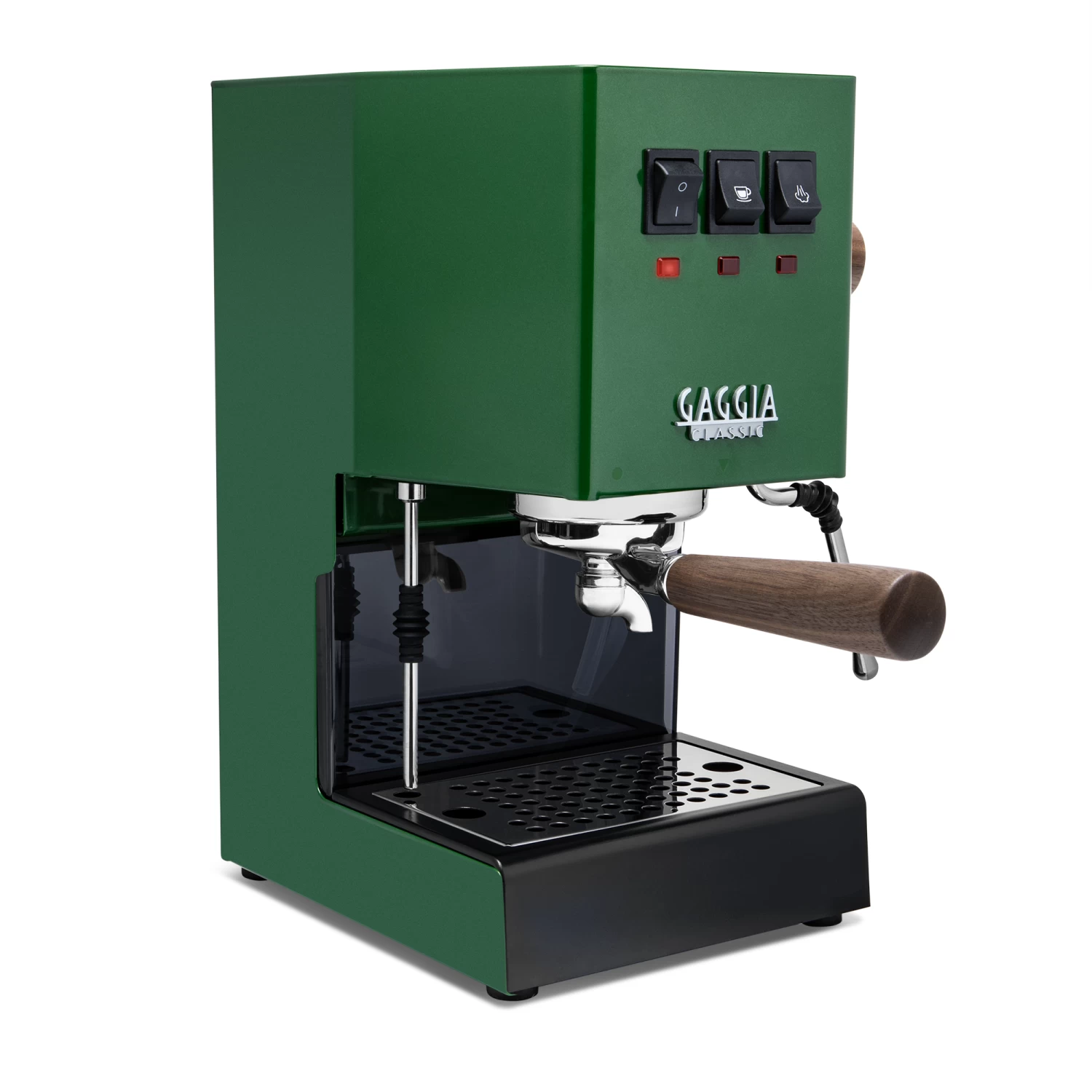 Gaggia Classic Evo Pro Espresso Machine In Jungle Green With Walnut - Image 3