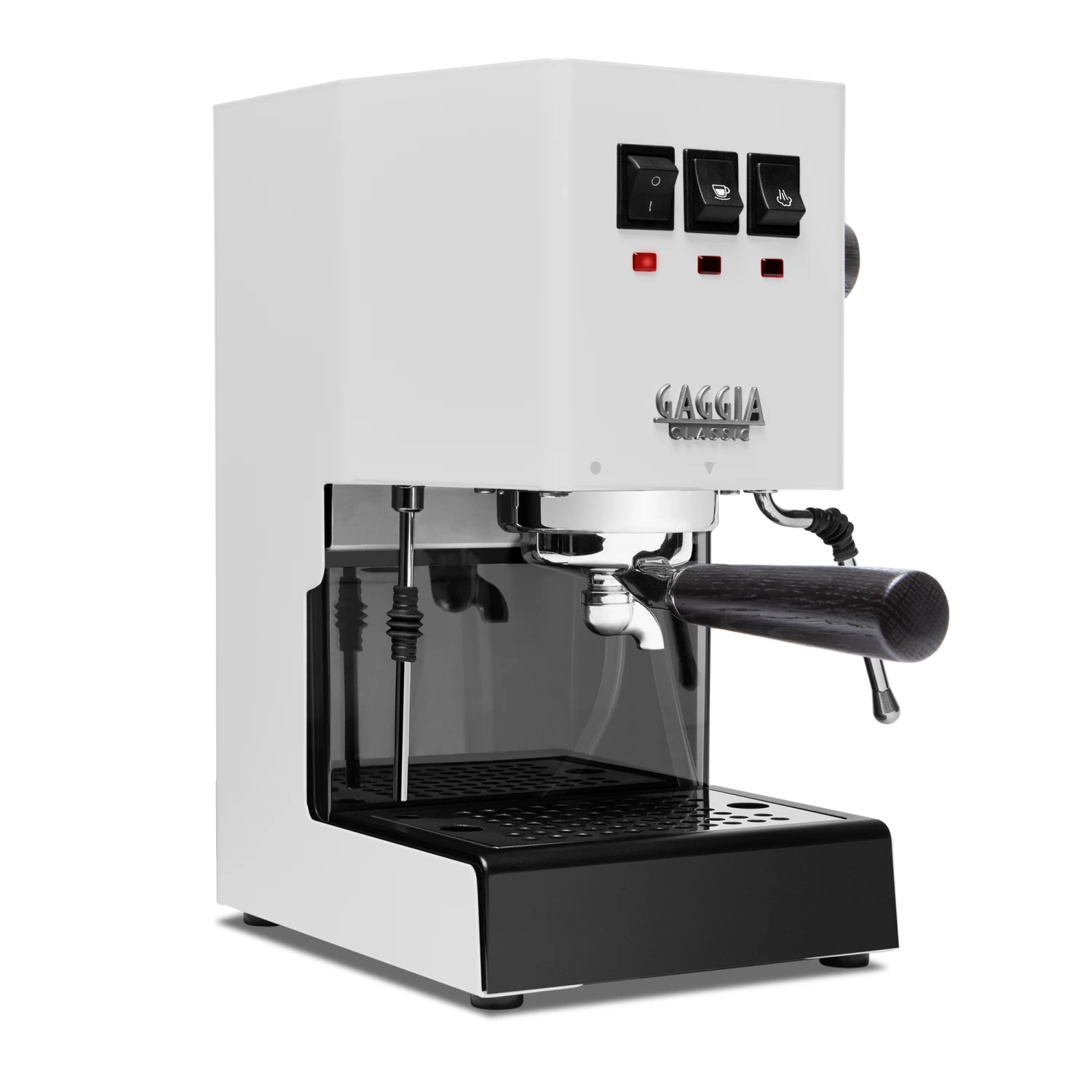 Gaggia Classic Evo Pro Espresso Machine In Polar White With Blackened Oak - Image 3