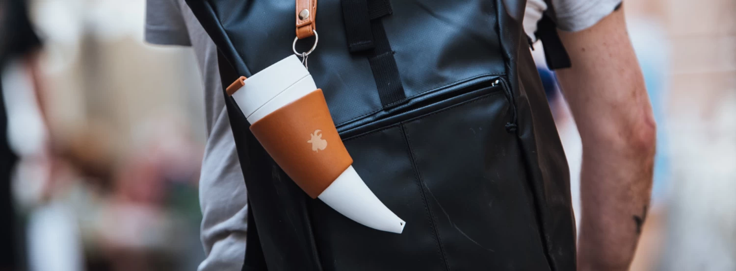 Goat Story Brown Leather Goat Mug 12oz - Image 3