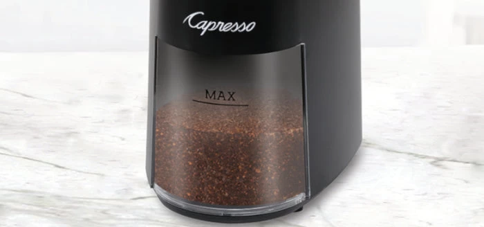 Capresso Infinity Plus Conical Burr Coffee Grinder In Black - Image 9
