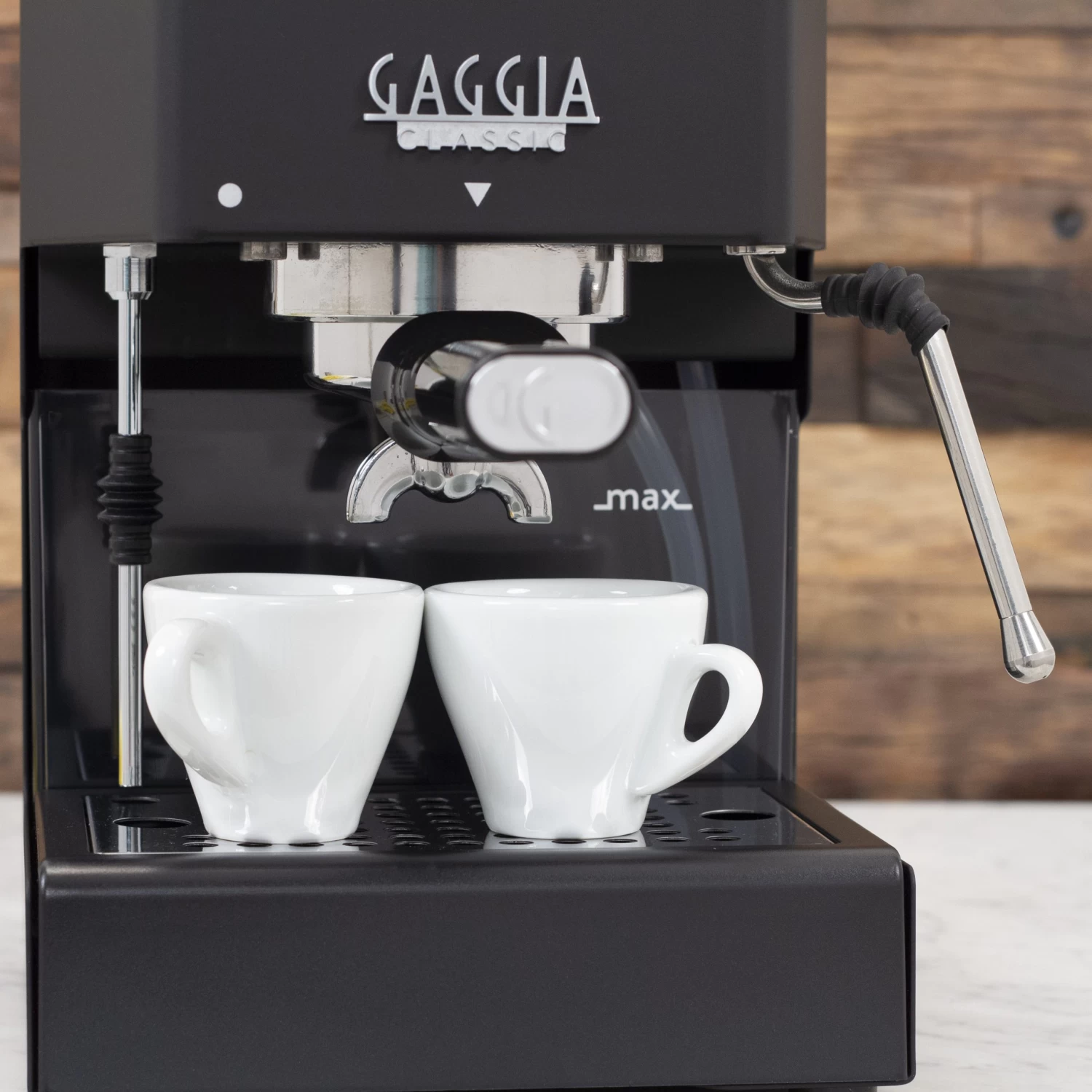 Gaggia Classic Evo Pro Espresso Machine In Thunder Black With Blackened Oak - Image 4