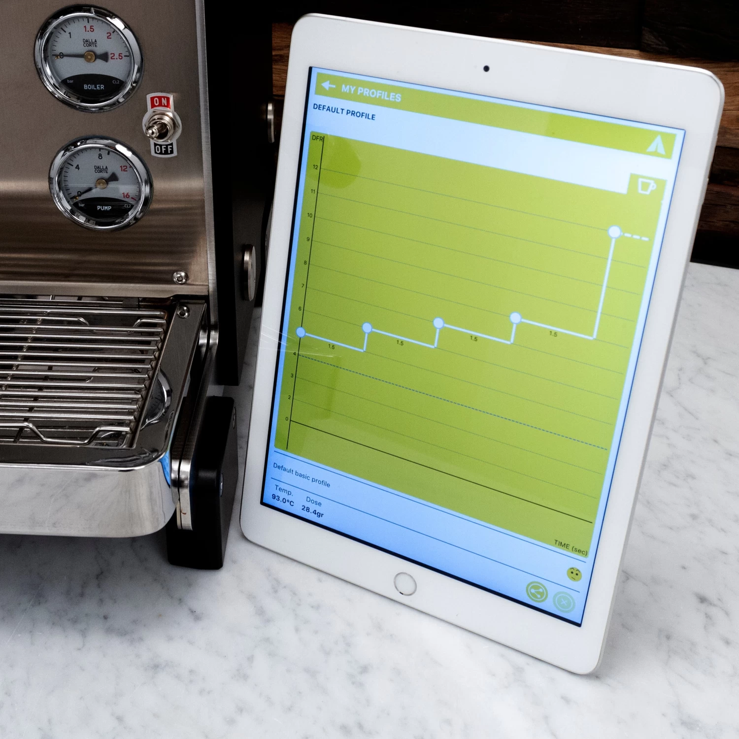 Dalla Corte Mina Espresso Machine (110v) - Dark Oak - Image 17