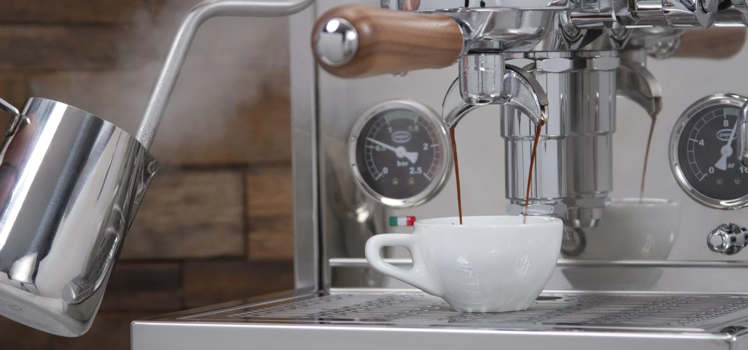 Quick Mill Arnos Espresso Machine With Flow Control - Walnut Accents - Image 7