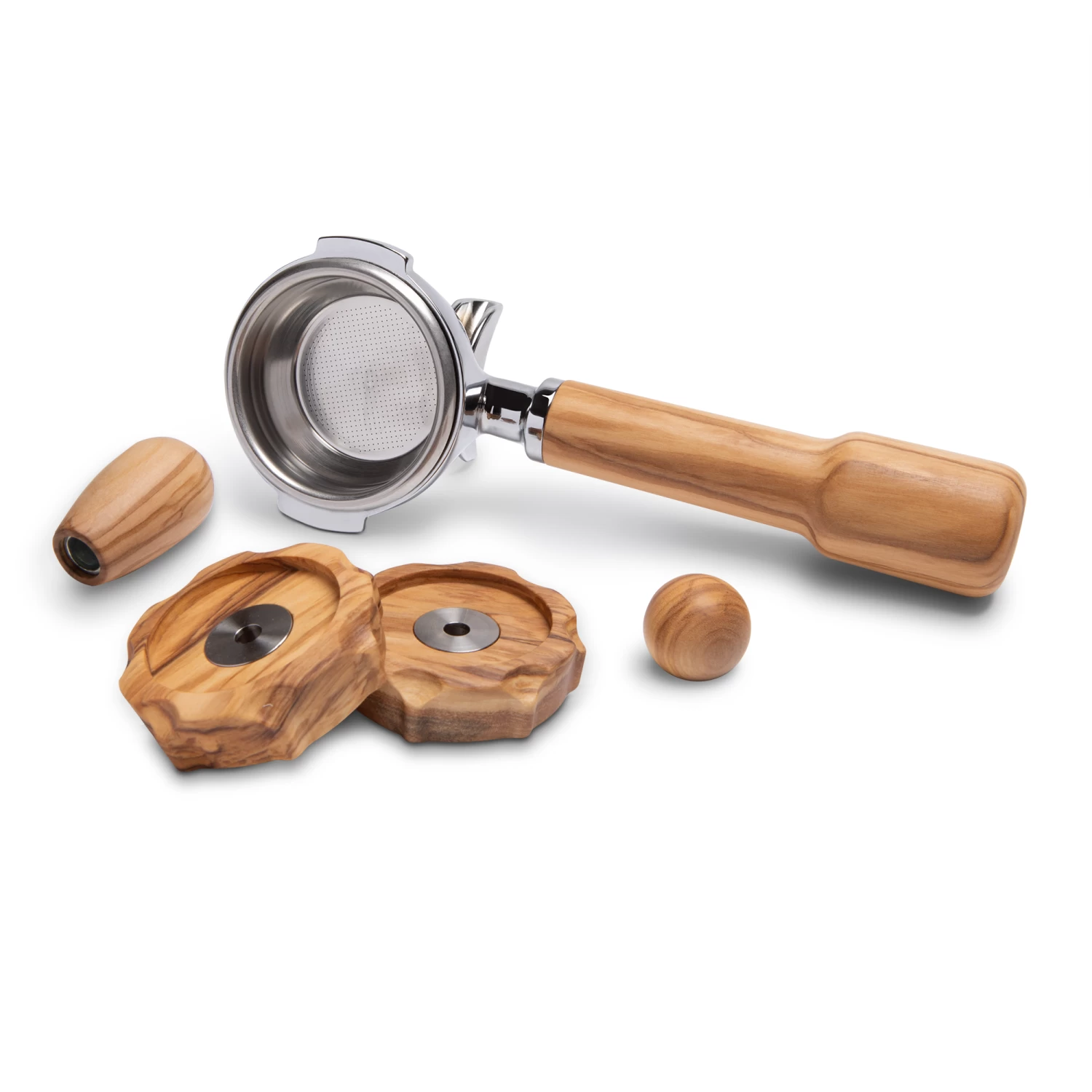 Profitec Pro 400 Espresso Machine In Matte White With Flow Control And Olive Wood - Image 5