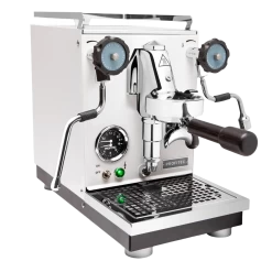 Profitec Pro 400 Espresso Machine In Matte White With Blackened Oak