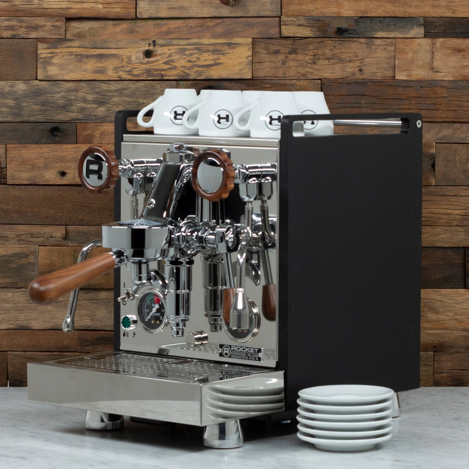 Rocket Espresso 6 Piece Espresso Cup And Saucer Set - White - Image 4