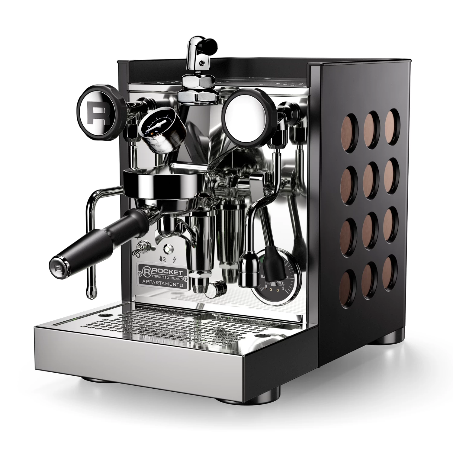 Rocket Espresso Appartamento TCA Espresso Machine With Flow Control - Black And Copper