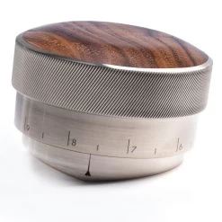 Saint Anthony Industries BT Wedge Espresso Preparation Distribution Tool 58.3mm - Curly Walnut