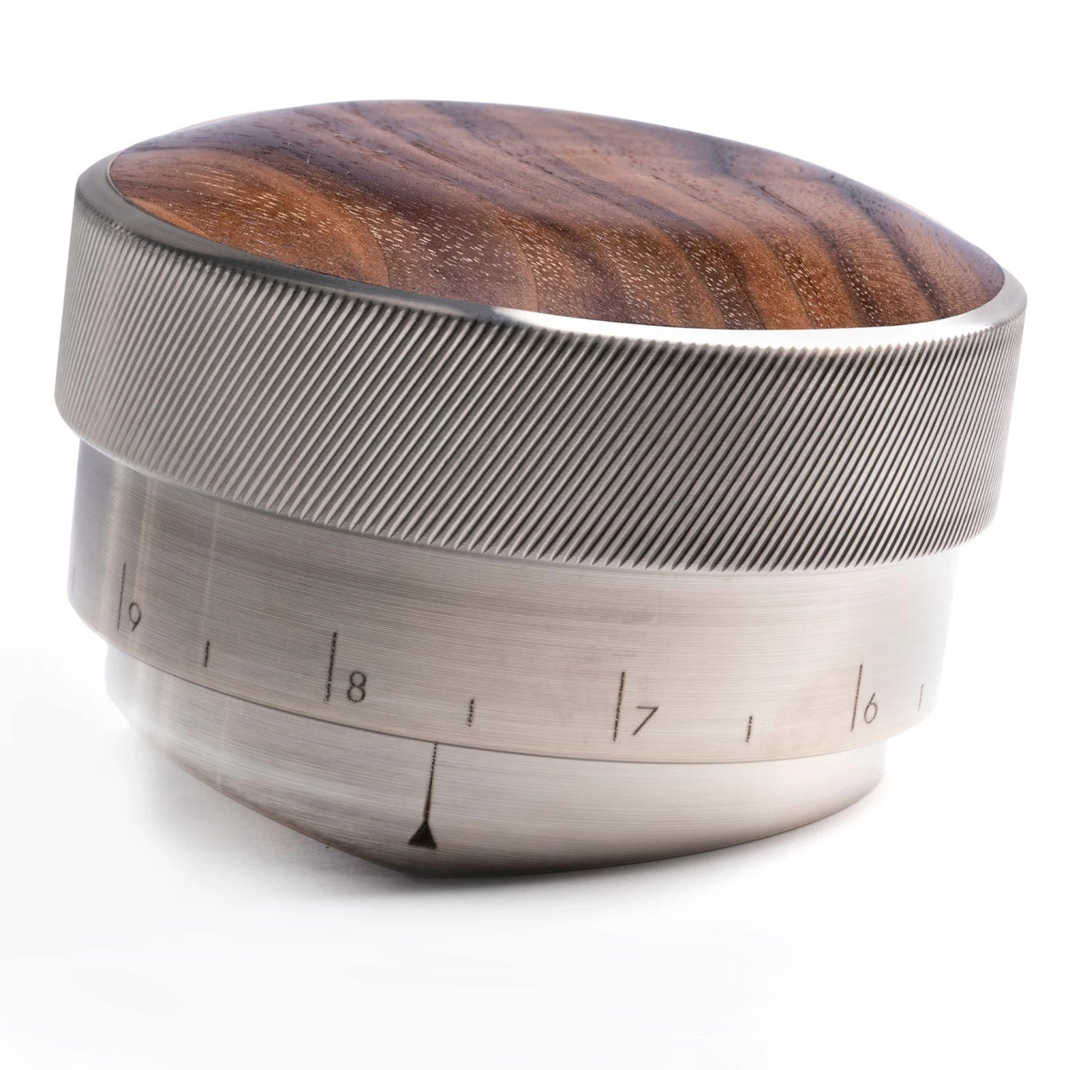 Saint Anthony Industries BT Wedge Espresso Preparation Distribution Tool 58.3mm - Curly Walnut