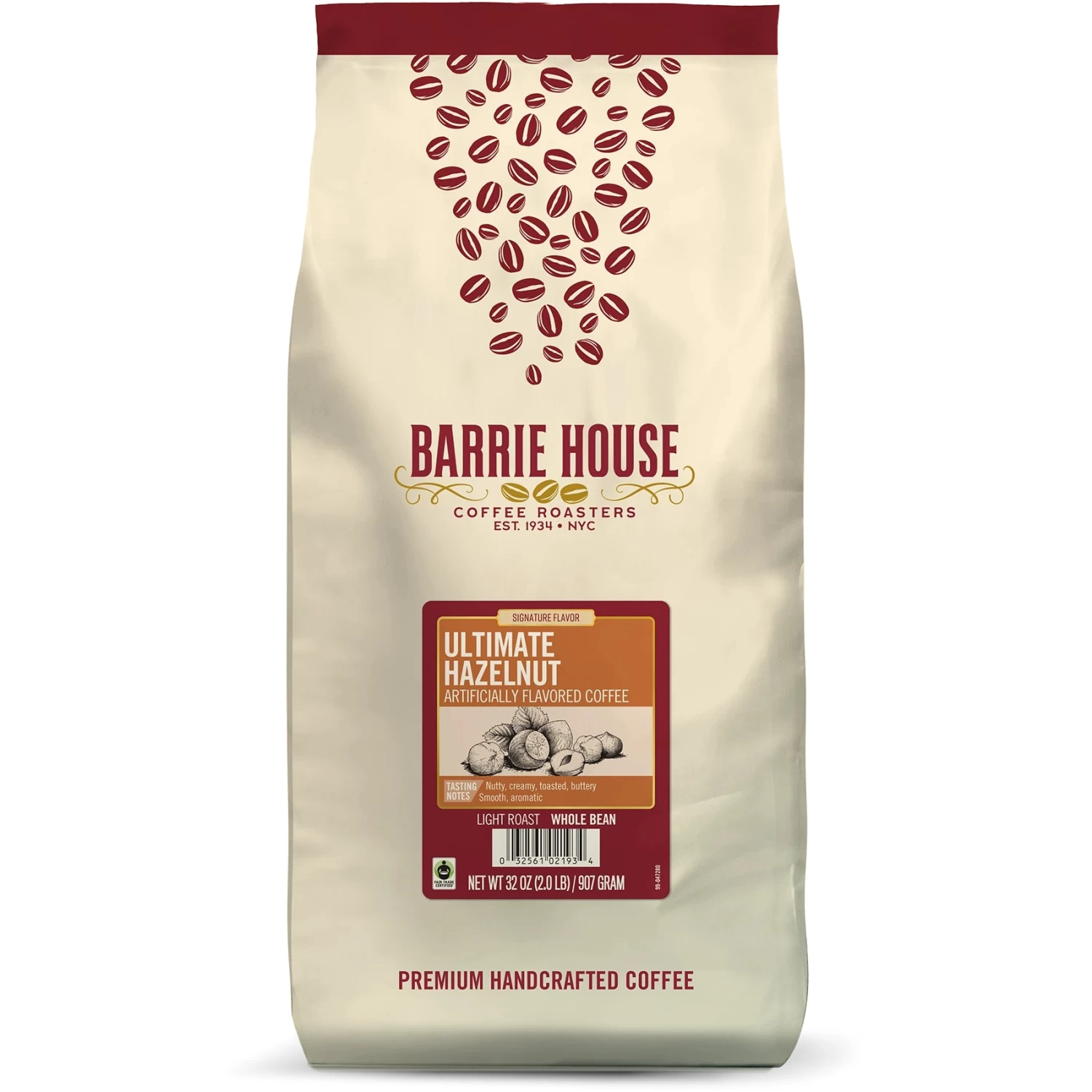 Barrie House Ultimate Hazelnut Fair Trade Organic Coffee