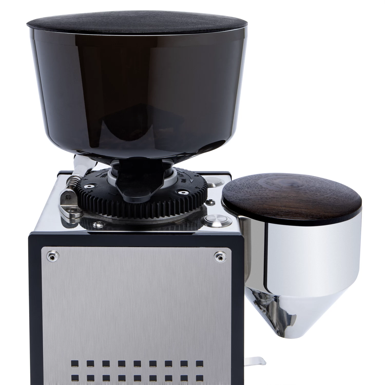 ECM And Profitec 500g Hopper Lid And Funnel Lid - Blackened Oak - Image 2