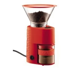 Bodum Bistro Burr Coffee Grinder In Red