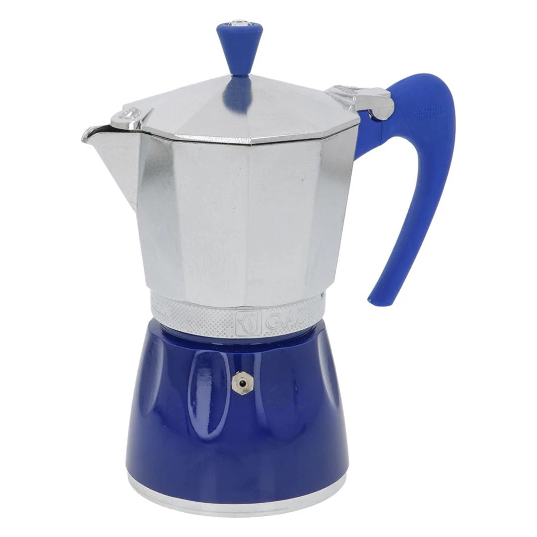 G.A.T. Moka Delizia 6-Cup Moka Pot - Blue