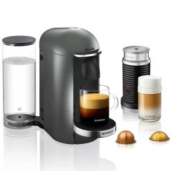 Nespresso VertuoPlus Deluxe And Aeroccino Bundle In Titan
