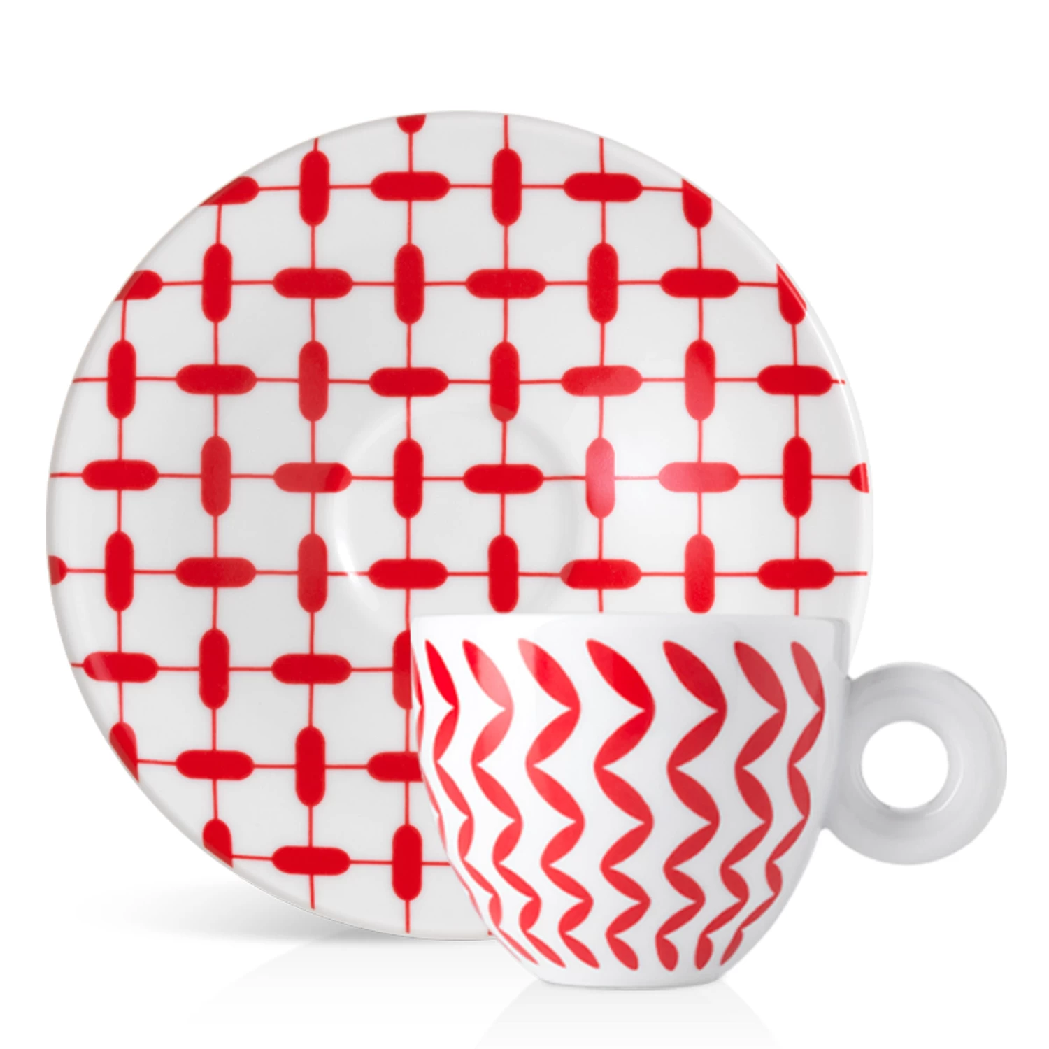 Illy Mona Hatoum Set Of 6 Cappuccino Cups And Saucers - Image 5