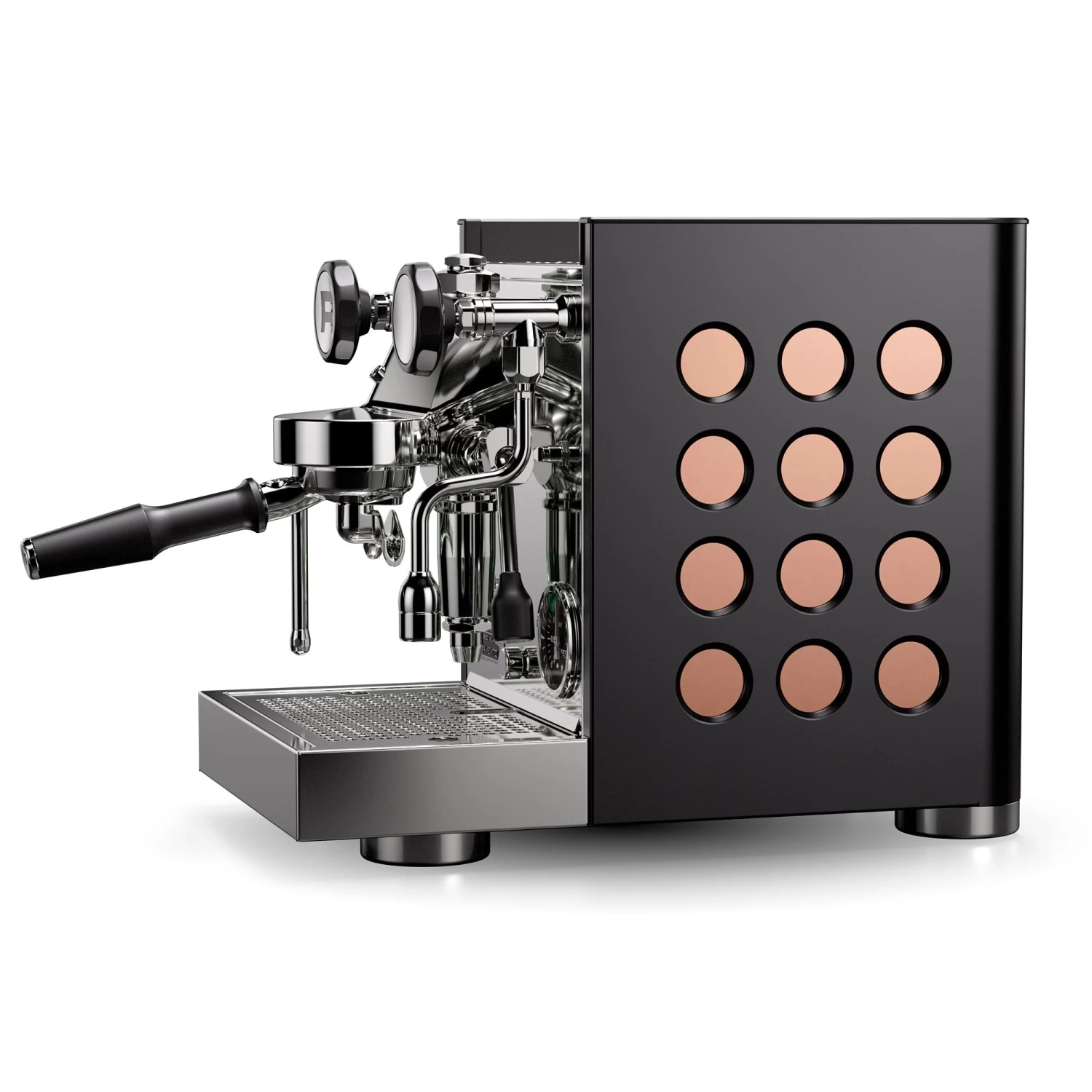 Rocket Espresso Appartamento TCA Espresso Machine With Flow Control - Black And Copper - Image 3