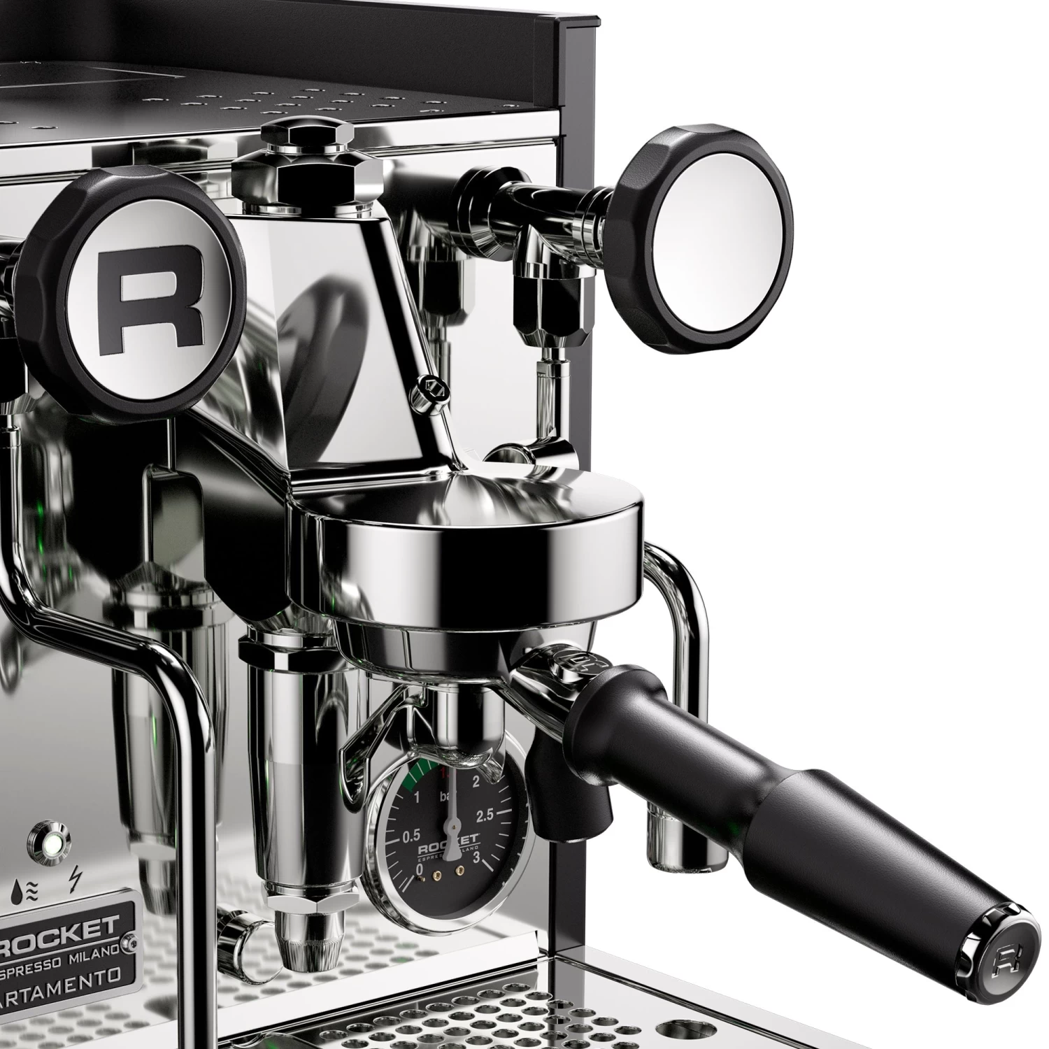 Rocket Espresso Appartamento TCA Espresso Machine With Flow Control - Black And Copper - Image 9